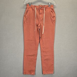 Paige Christy Vintage Muted Clay Womens Pants  Drawstring Stretch Twill Sz  27